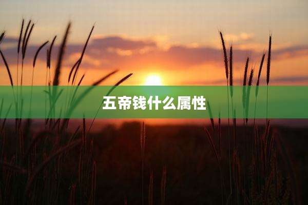 五帝钱什么属性