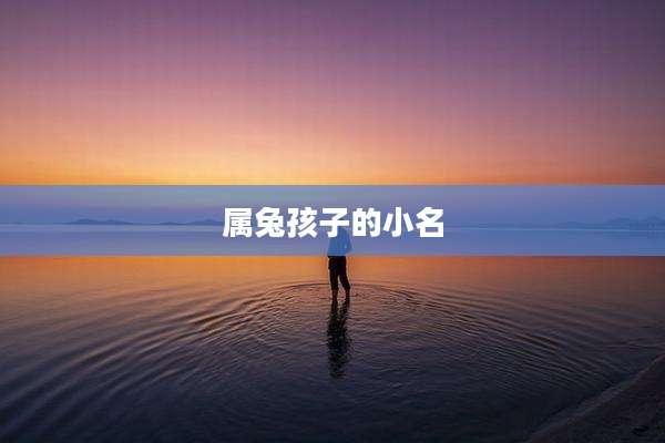 属兔孩子的小名