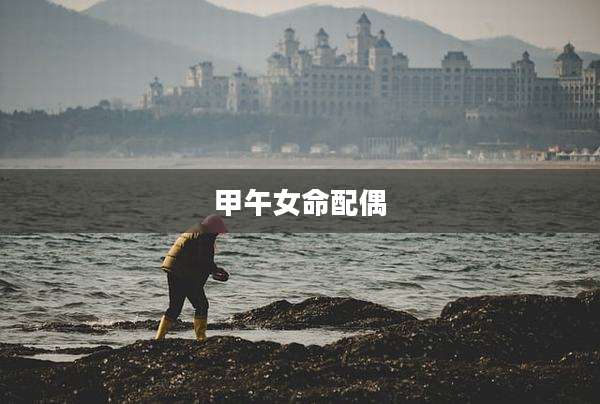 甲午女命配偶