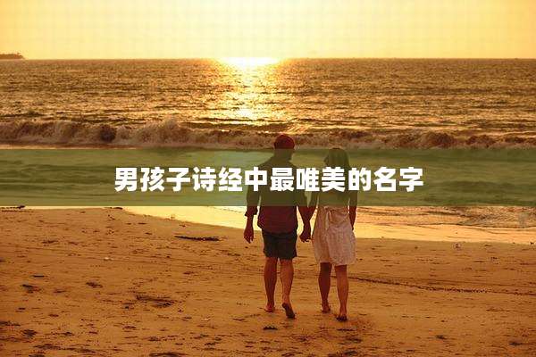 男孩子诗经中最唯美的名字