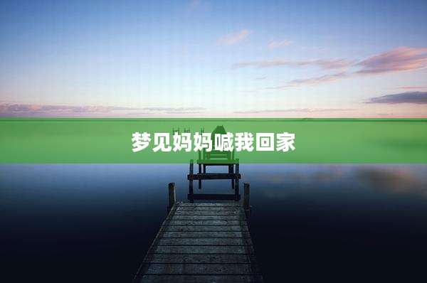 梦见妈妈喊我回家