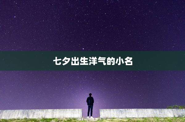七夕出生洋气的小名