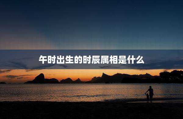午时出生的时辰属相是什么