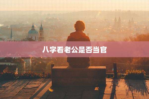 八字看老公是否当官
