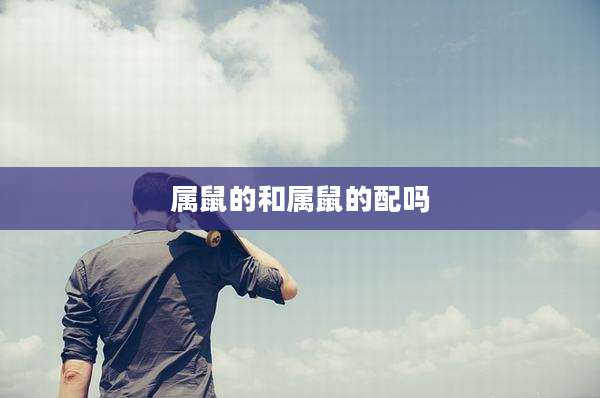 属鼠的和属鼠的配吗