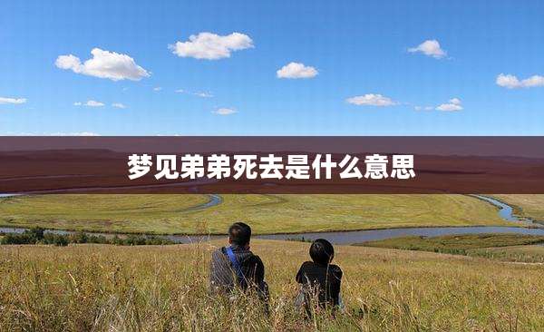 梦见弟弟死去是什么意思