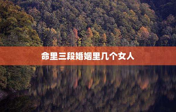 命里三段婚姻里几个女人