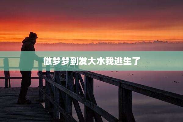 做梦梦到发大水我逃生了