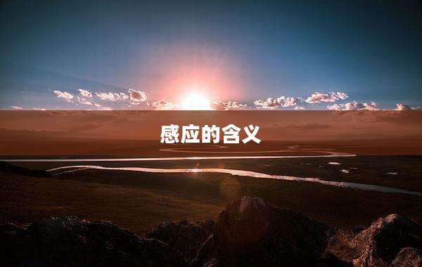 感应的含义