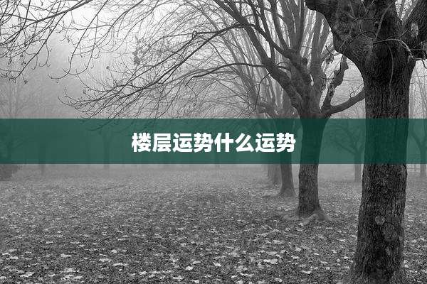 楼层运势什么运势