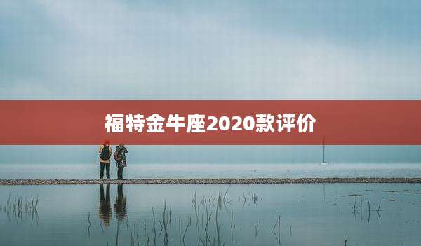 福特金牛座2020款评价