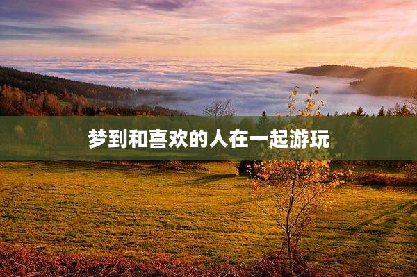 梦到和喜欢的人在一起游玩