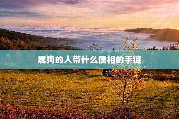 属狗的人带什么属相的手链