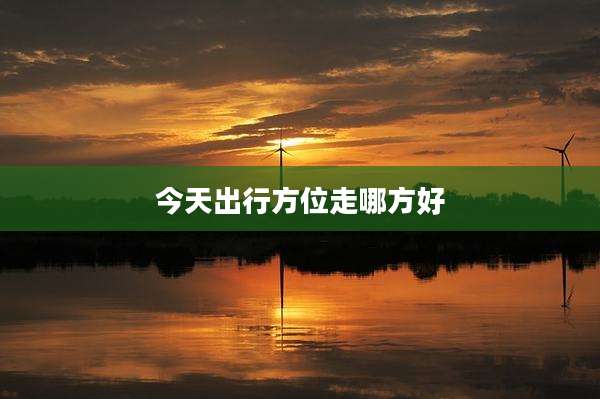 今天出行方位走哪方好