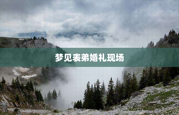 梦见表弟婚礼现场