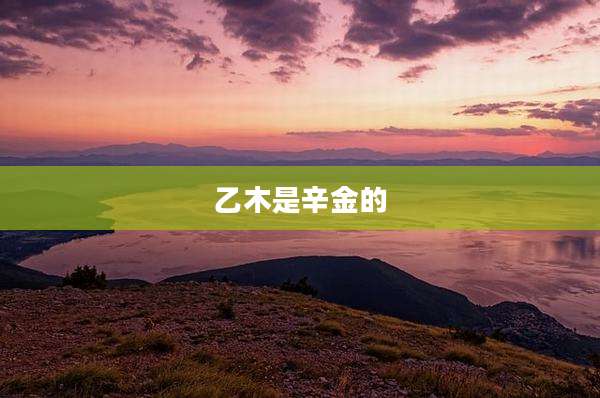 乙木是辛金的