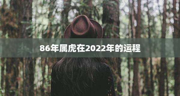 86年属虎在2022年的运程