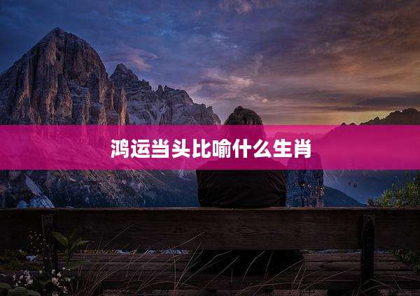鸿运当头比喻什么生肖