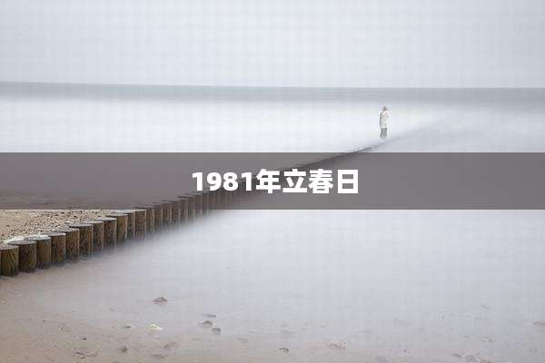 1981年立春日