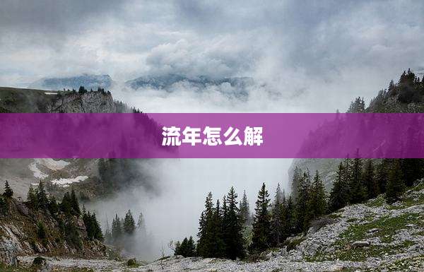 流年怎么解