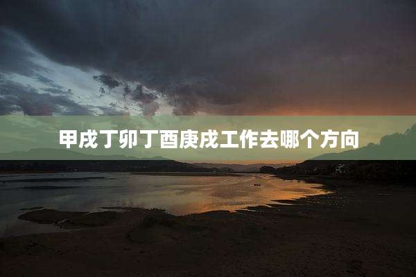 甲戌丁卯丁酉庚戌工作去哪个方向