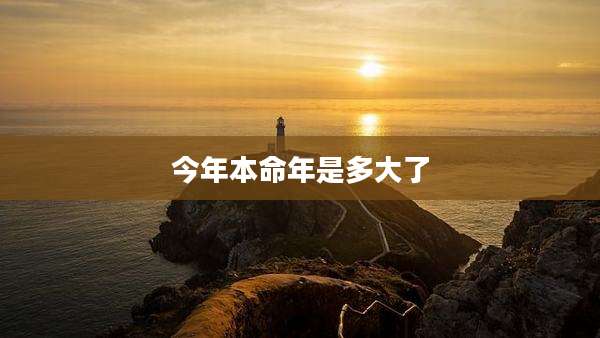 今年本命年是多大了