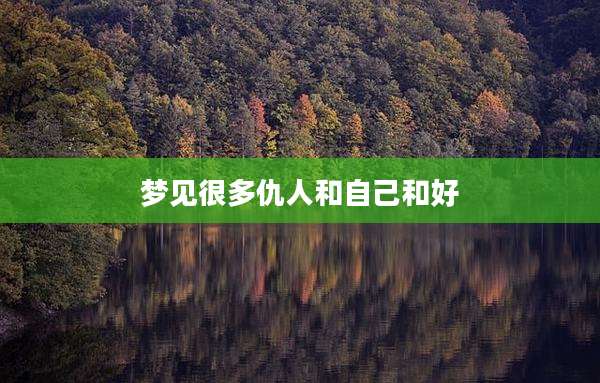 梦见很多仇人和自己和好