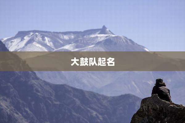 大鼓队起名