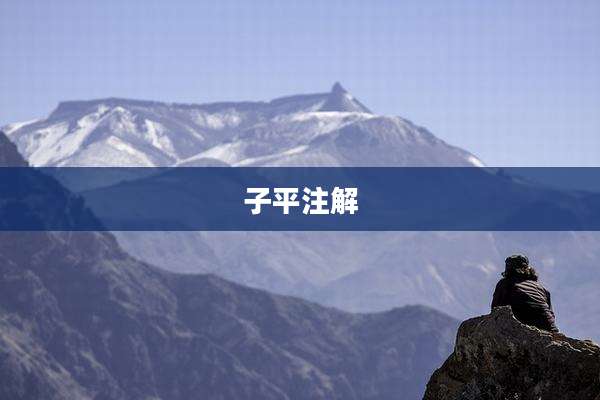 子平注解