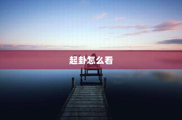 起卦怎么看