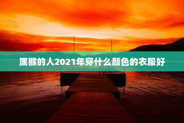 属猴的人2021年穿什么颜色的衣服好