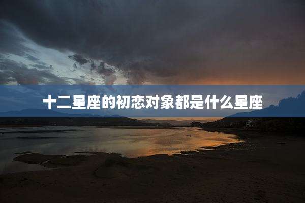 十二星座的初恋对象都是什么星座