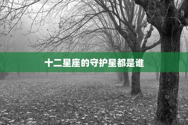 十二星座的守护星都是谁
