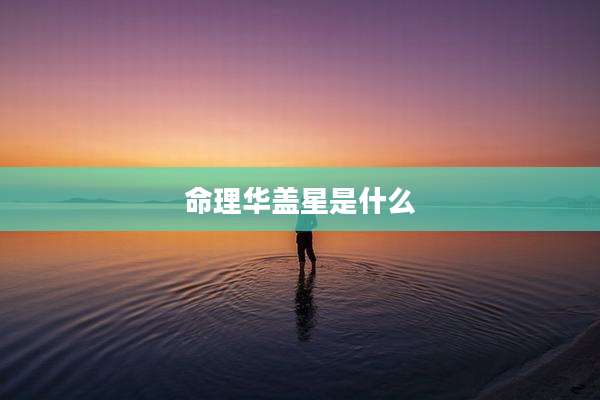 命理华盖星是什么