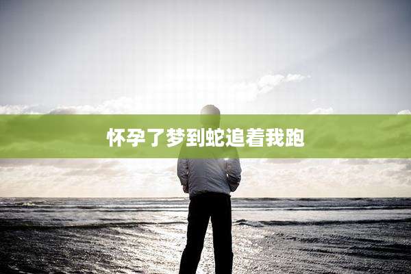 怀孕了梦到蛇追着我跑