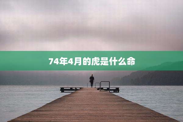 74年4月的虎是什么命
