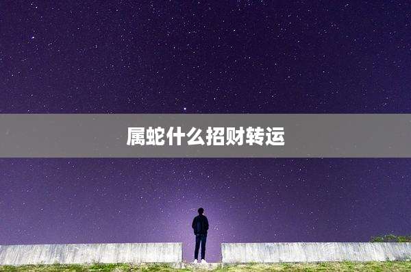 属蛇什么招财转运