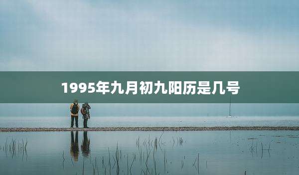 1995年九月初九阳历是几号
