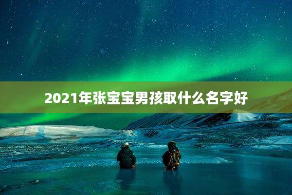 2021年张宝宝男孩取什么名字好
