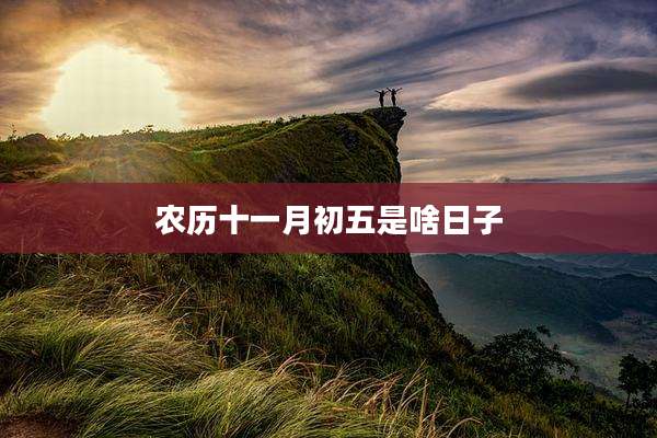 农历十一月初五是啥日子
