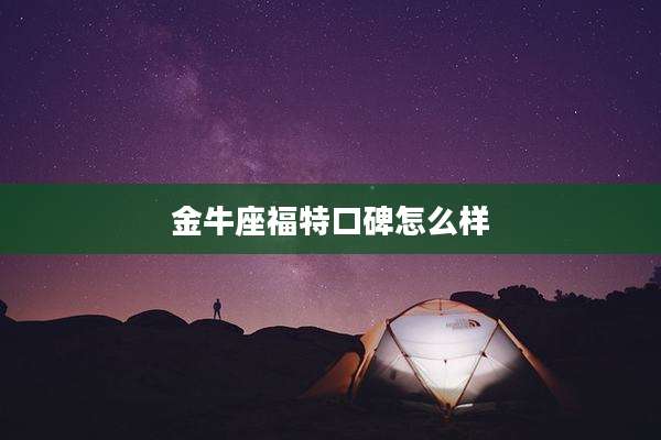 金牛座福特口碑怎么样
