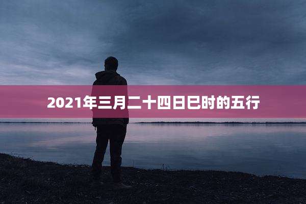 2021年三月二十四日巳时的五行