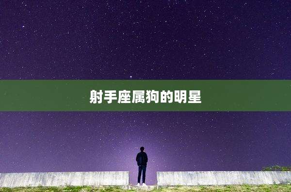 射手座属狗的明星