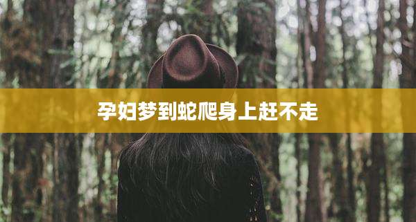 孕妇梦到蛇爬身上赶不走