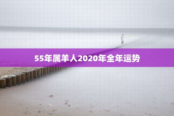 55年属羊人2020年全年运势