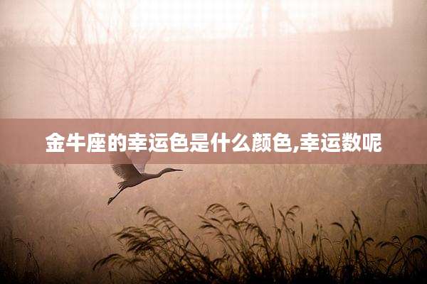 金牛座的幸运色是什么颜色,幸运数呢