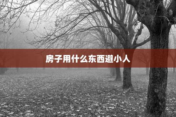 房子用什么东西避小人