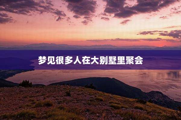 梦见很多人在大别墅里聚会
