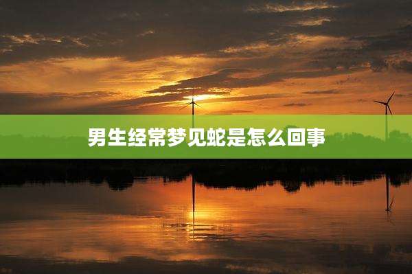 男生经常梦见蛇是怎么回事