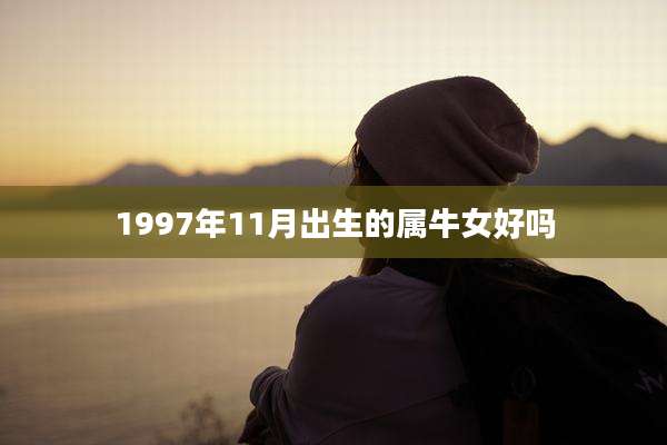1997年11月出生的属牛女好吗